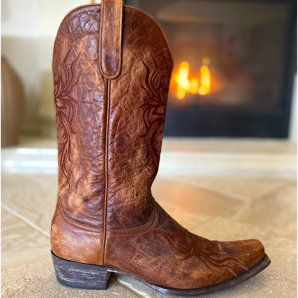 Old Gringo Rustic Distressed Cowboy Boots - Picture 2 of 10